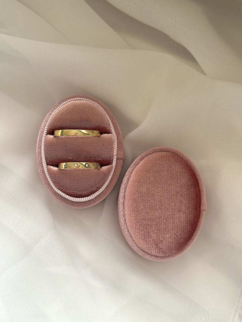 Scatola Porta Anello Con Due Incavi