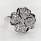 Anello Antistress Quadrifoglio Rotante