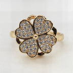 Anello Antistress Quadrifoglio Rotante
