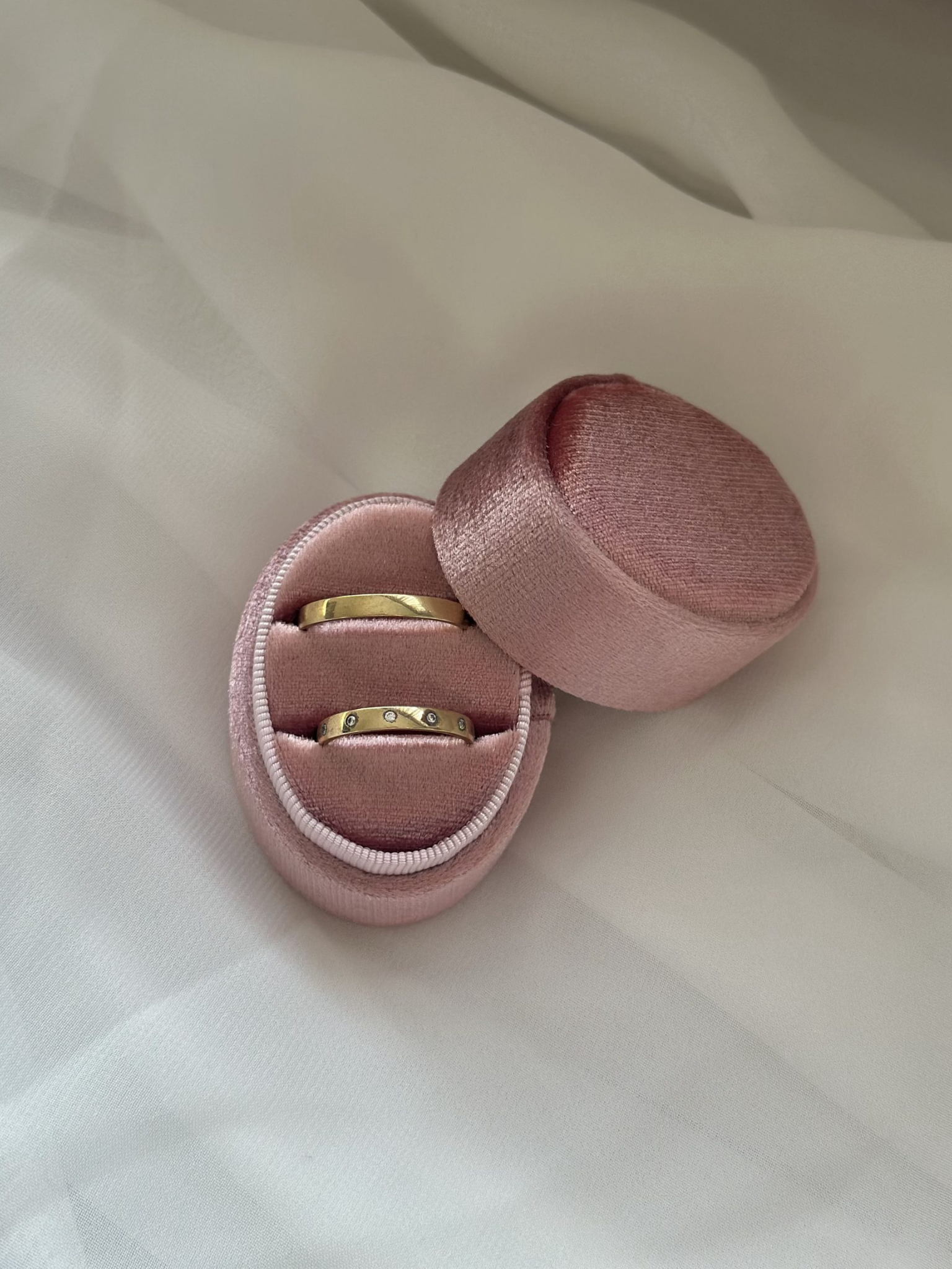 Scatola Porta Anello Con Due Incavi