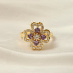 Anello Antistress Quadrifoglio Rotante