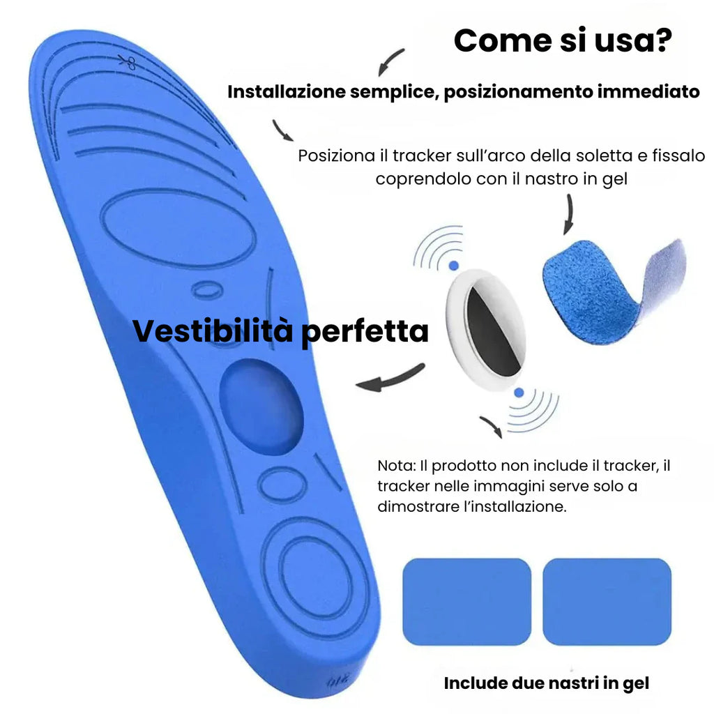 Soletta Smart con Slot per Tracker – Sicurezza e Localizzazione Bambini